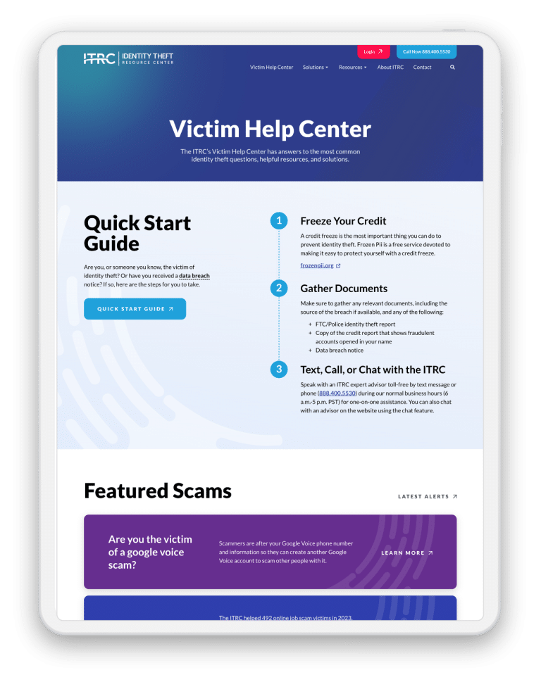 Victim Help Center