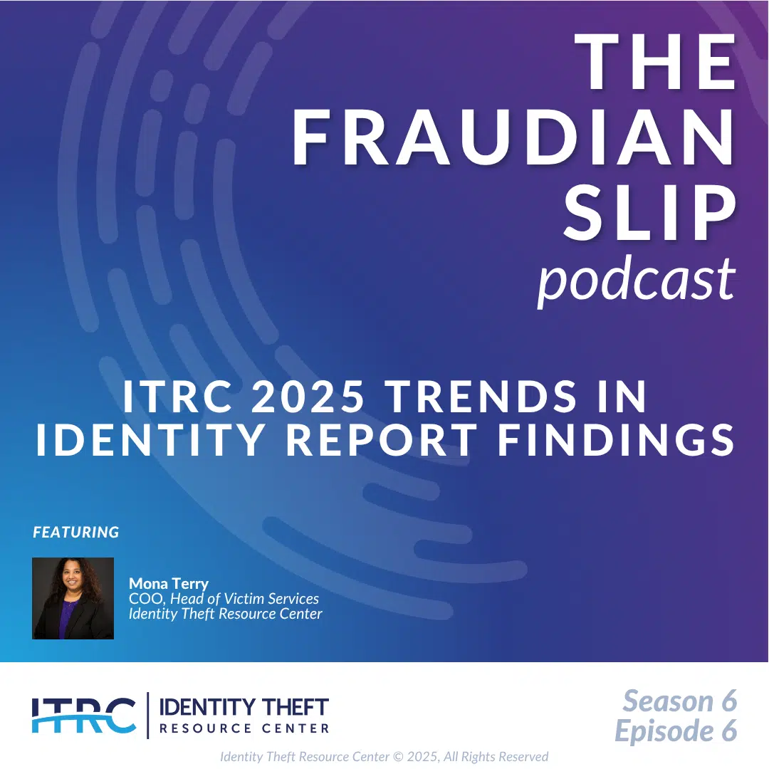 ITRC 2025 Trends in Identity Report Fraud Slip Cover.